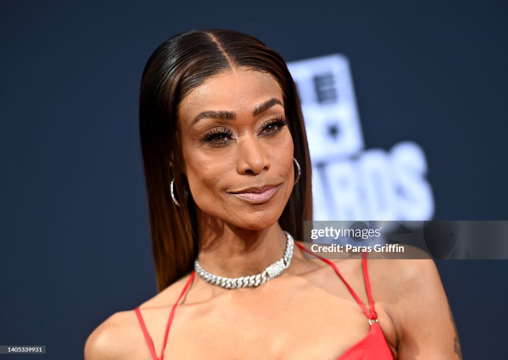 Tami Roman attends the 2025 BET Awards at Microsoft Theater on June