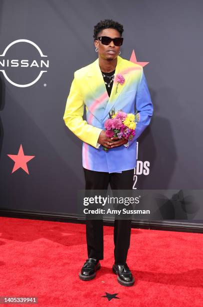 Lucky Daye attends the 2022 BET Awards at Microsoft Theater on June 26, 2022 in Los Angeles, California.