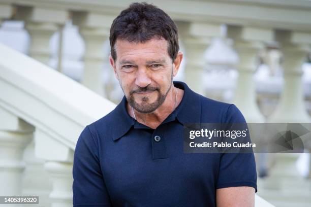 Spanish actor Antonio Banderas attends a photocall at the Mandarin Oriental Ritz hotel on June 27, 2022 in Madrid, Spain.