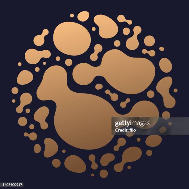 blob background abstract circle shape - lava flowing stock illustrations