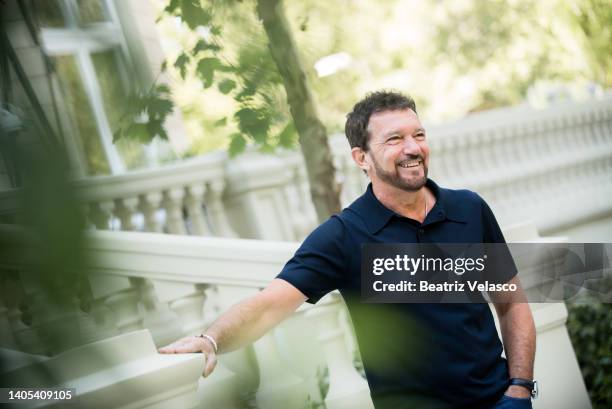 Spanish actor Antonio Banderas attends a photocall at the Mandarin Oriental Ritz hotel on June 27, 2022 in Madrid, Spain.