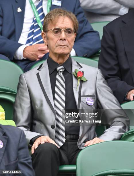 Sir Cliff Richard attends Day One of Wimbledon 2022 at the All England Lawn Tennis and Croquet Club on June 27, 2022 in London, England.