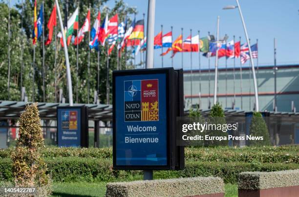 In the vicinity of IFEMA one day before the start of the NATO summit, at IFEMA Madrid, on 27 June, 2022 in Madrid, Spain. Some 10,000 agents of the...