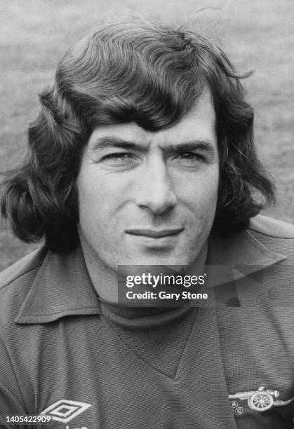 Portrait of Northern Irish professional footballer Pat Jennings, Goalkeeper for Arsenal Football Club on 2nd August 1978 at the Arsenal Stadium in...