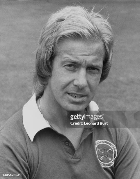 Portrait of English professional footballer Alan Birchenall, Forward and Midfielder for Leicester City Football Club on 23rd July 1974 at the Filbert...