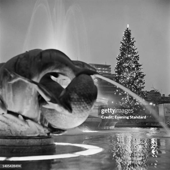 Trafalgar Square At Christmas, 1962 Trafalgar Square At Christmas, 1962