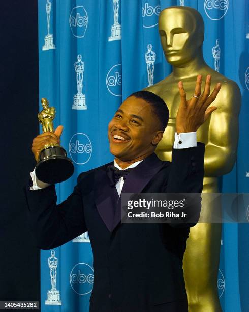 Oscar Winner Cuba Gooding Jr. Backstage at Academy Awards Show, March 24, 1997 in Los Angeles, California.