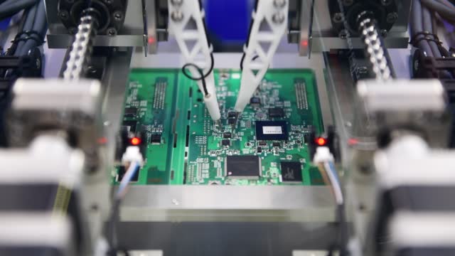 Automated technology of Assembly of computer circuit board Electronic circuit board production line