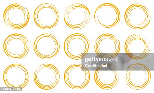 Circle design elements Circle design elements