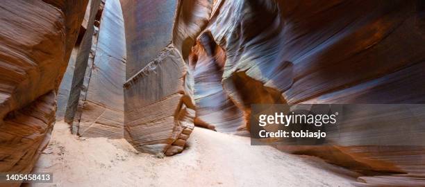 buckskin gulch slot canyon - mineral stock pictures, royalty-free photos & images