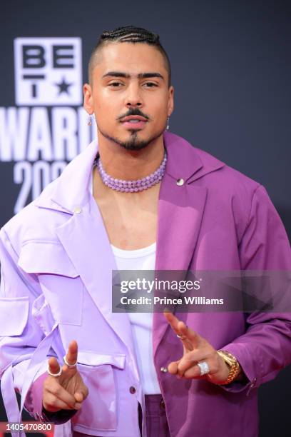 Quincy Brown attends the 2022 BET Awards at Microsoft Theater on June 26, 2022 in Los Angeles, California.