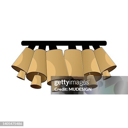 Multiple Bells Icon on White Vector Background Multiple Bells Icon on White Vector Background
