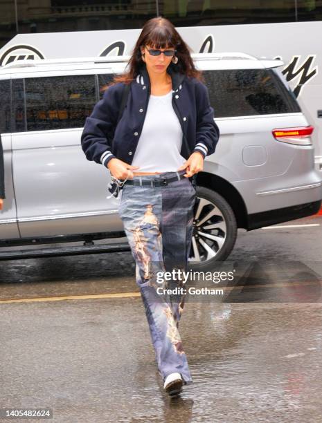 Bella Hadid out and about on June 27, 2022 in New York City.