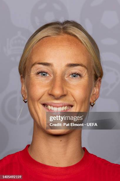 Anja Snstevold of Norway poses for a portrait during the official UEFA Women's Euro England 2022 portrait session on June 23, 2022 in Oslo, Norway.