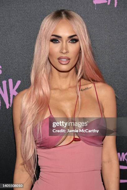 Megan Fox attends "Machine Gun Kelly's Life In Pink" premiere at on June 27, 2022 in New York City.