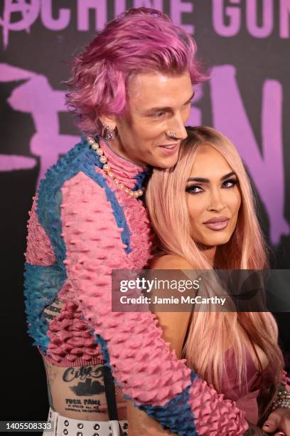 Megan Fox and Colson Baker "Machine Gun Kelly" attend "Machine Gun Kelly's Life In Pink" premiere at on June 27, 2022 in New York City.