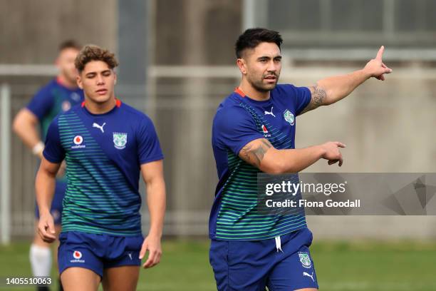 New Zealand Warriors player Shaun Johnson at training as the team returns home to Mt Smart Stadium to play the remaining home matches of the NRL 2022...