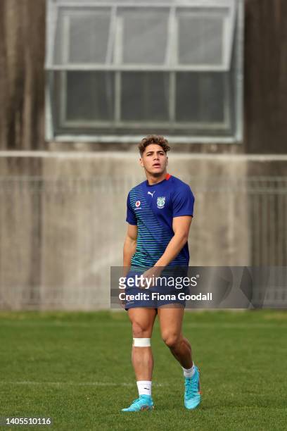 New Zealand Warriors player Reece Walsh at training as the team returns home to Mt Smart Stadium to play the remaining home matches of the NRL 2022...