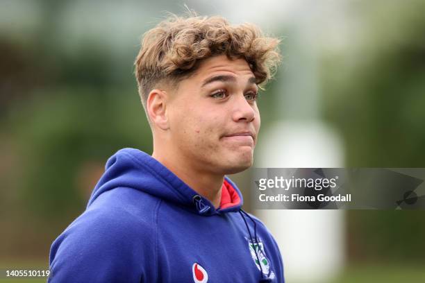 New Zealand Warriors player Reece Walsh at training as the team returns home to Mt Smart Stadium to play the remaining home matches of the NRL 2022...