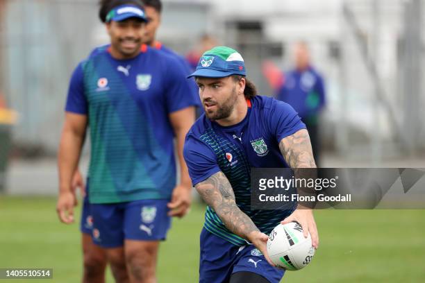 New Zealand Warriors player Wayde Egan at training as the team returns home to Mt Smart Stadium to play the remaining home matches of the NRL 2022...