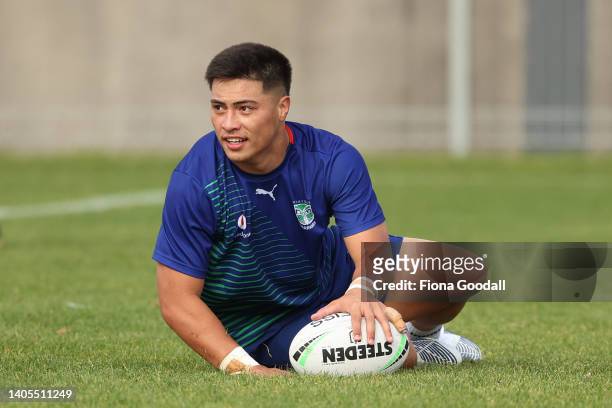 New Zealand Warriors player Ronald Volkman at training as the team returns home to Mt Smart Stadium to play the remaining home matches of the NRL...