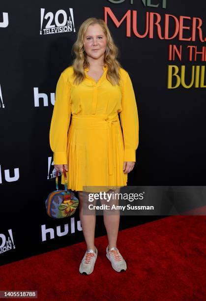 Amy Schumer attends the Los Angeles premiere of "Only Murders In The Building" Season 2 at DGA Theater Complex on June 27, 2022 in Los Angeles,...