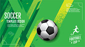 Soccer Template design , Football banner, Sport layout design, vector illustratio