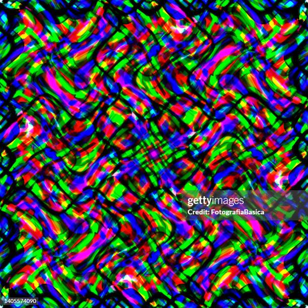 multi colored curved lines pattern - cross pattern stock illustrations
