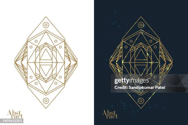 abstract element with gold lines. vector illustration. - gold ring stock illustrations