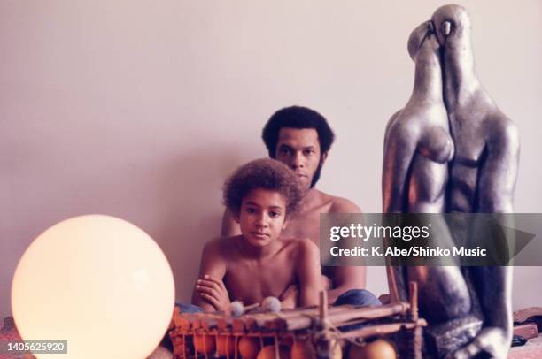 Roy Ayers & his son, New York, United States, circa 1970s.