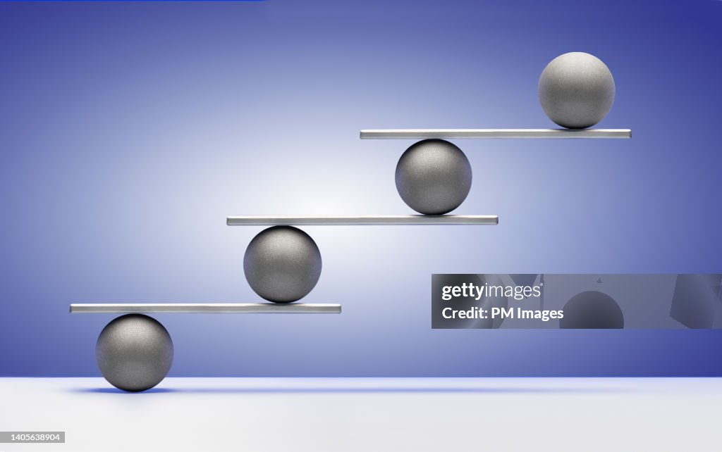 Balance concept with balls - extended