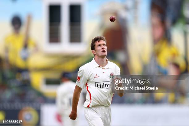 During day three of the LV= Insurance County Championship match between Gloucestershire and Lancashire at Seat Unique Stadium on June 28, 2022 in...