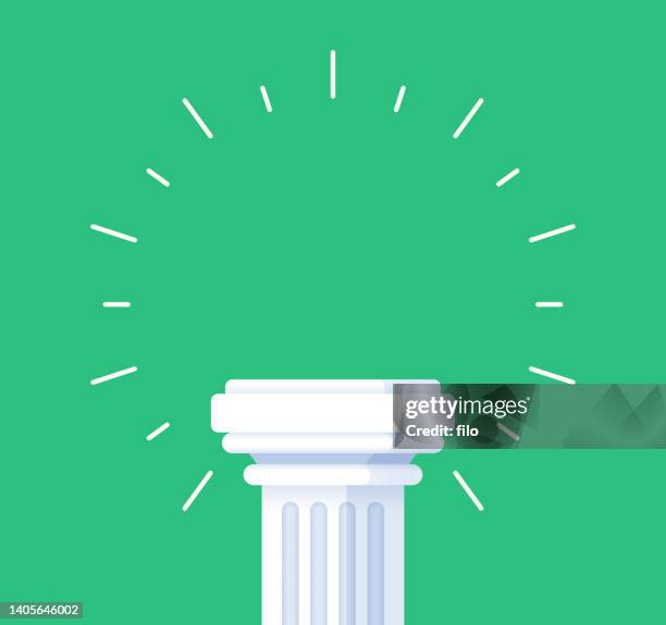 stockillustraties, clipart, cartoons en iconen met pedestal column - bank columns