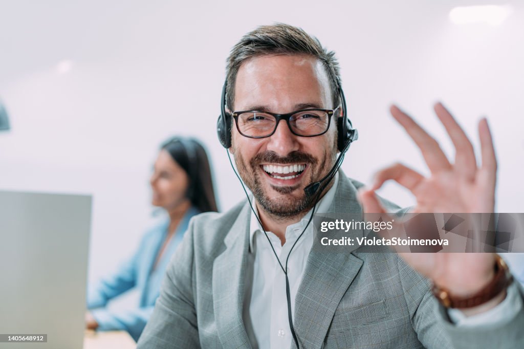 Call center workers.