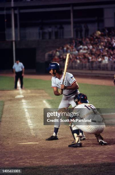 American baseball player Joe Pepitone , of the Chicago Cubs, stands at bat during a game at Shea Stadium, in the Corona neighborhood of Queens, New...