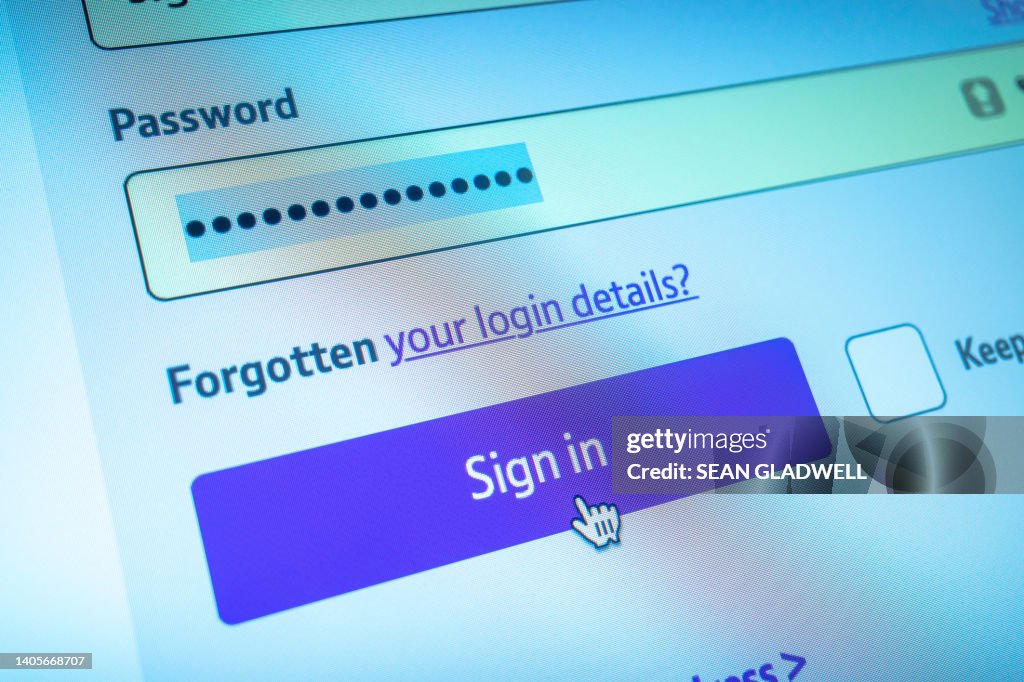 Website Sign In Button High-Res Stock Photo - Getty Images