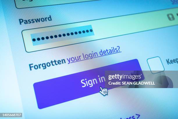 website sign in button - password - fotografias e filmes do acervo