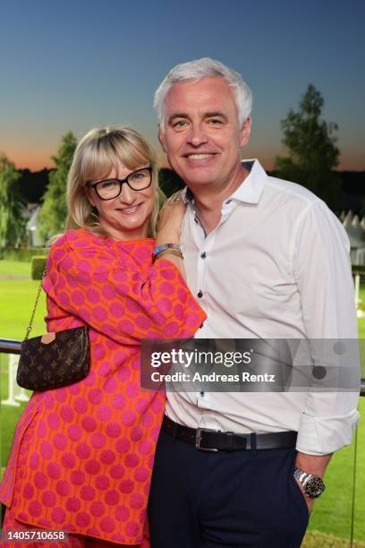 Alexandra von Thien and her husband Andreas von Thien attend the CHIO 2022 - Media Night on June 28, 2022 in Aachen, Germany.