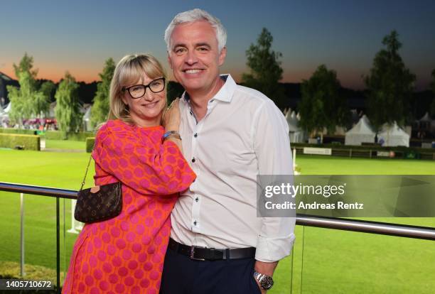 Alexandra von Thien and her husband Andreas von Thien attend the CHIO 2022 - Media Night on June 28, 2022 in Aachen, Germany.