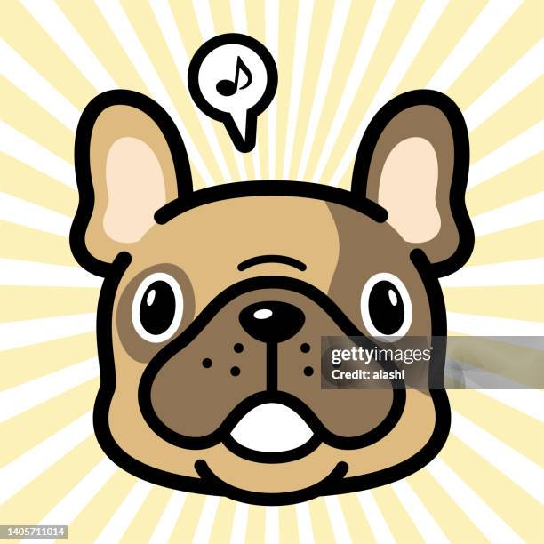 cute character design of the french bulldog - chinese bulldog 幅插畫檔、美工圖案、卡通及圖標