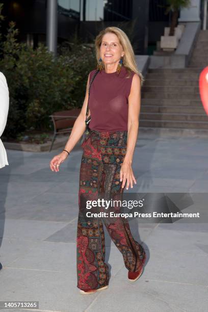 Maria Chavarri attends the presentation of the new exhibition 'Legends' by the well-known French photographer Jean-Marie Perier, on June 28 in...