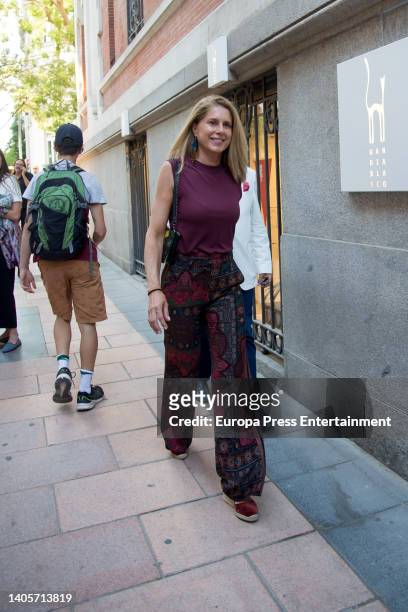 Maria Chavarri attends the presentation of the new exhibition 'Legends' by the well-known French photographer Jean-Marie Perier, on June 28 in...