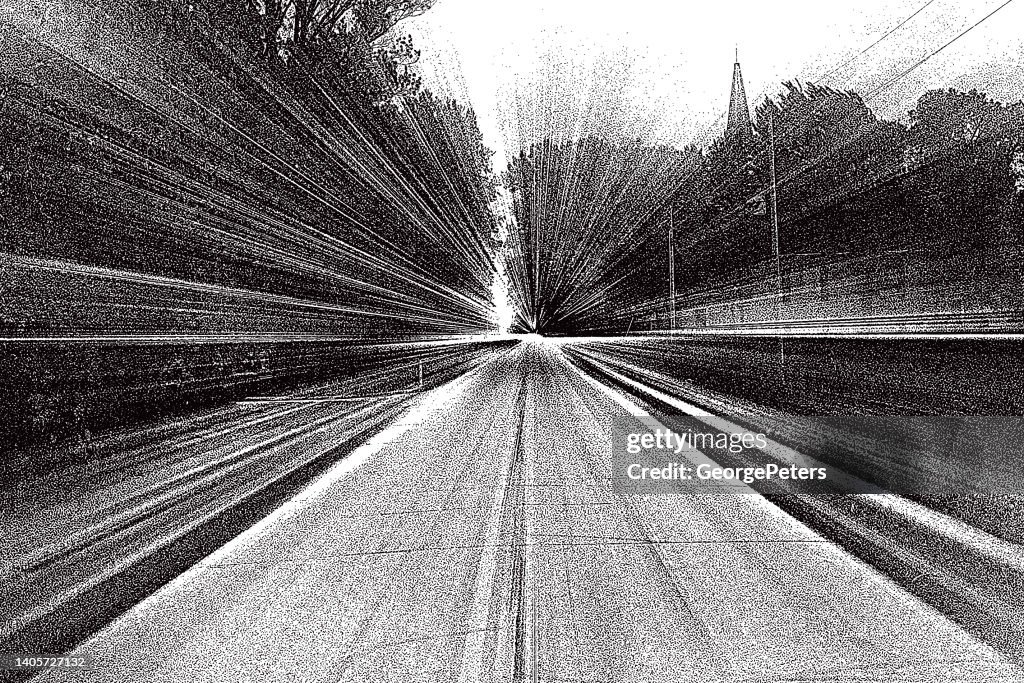 Speed motion driving with zoom effect