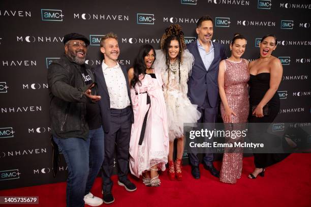 Kadeem Hardison, Dominic Monaghan, Amara Karan, Emma McDonald, Joe Manganiello, Ayelet Zurer and Yazzmin Newell attend the AMC+ original series...