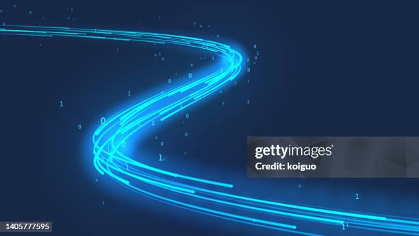 particle river effect - stromend water stockfoto's en -beelden