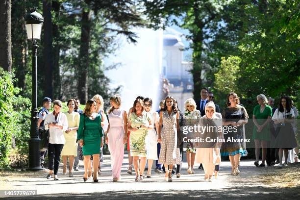 Lydia Abela, First Lady of Malta, Annik Penders, First Lady of Belgium, Begona Gomez, First Lady of Spain, Lidija Đukanović, First Lady of...