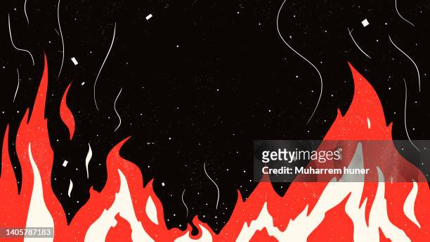 flames and fire background with typography. - rock stock illustrations