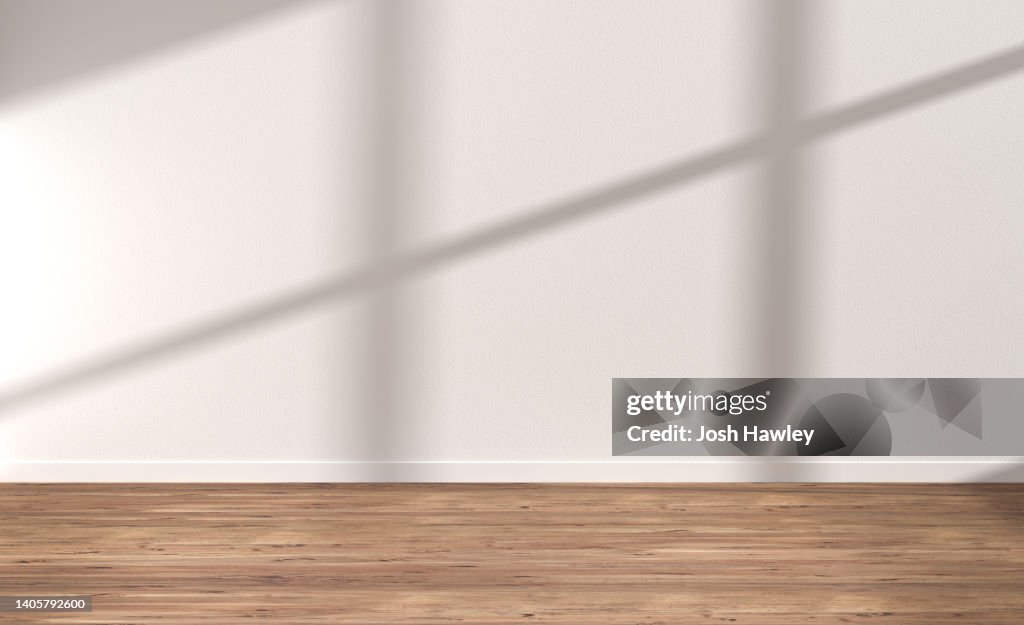 Futuristic empty room, 3D Rendering