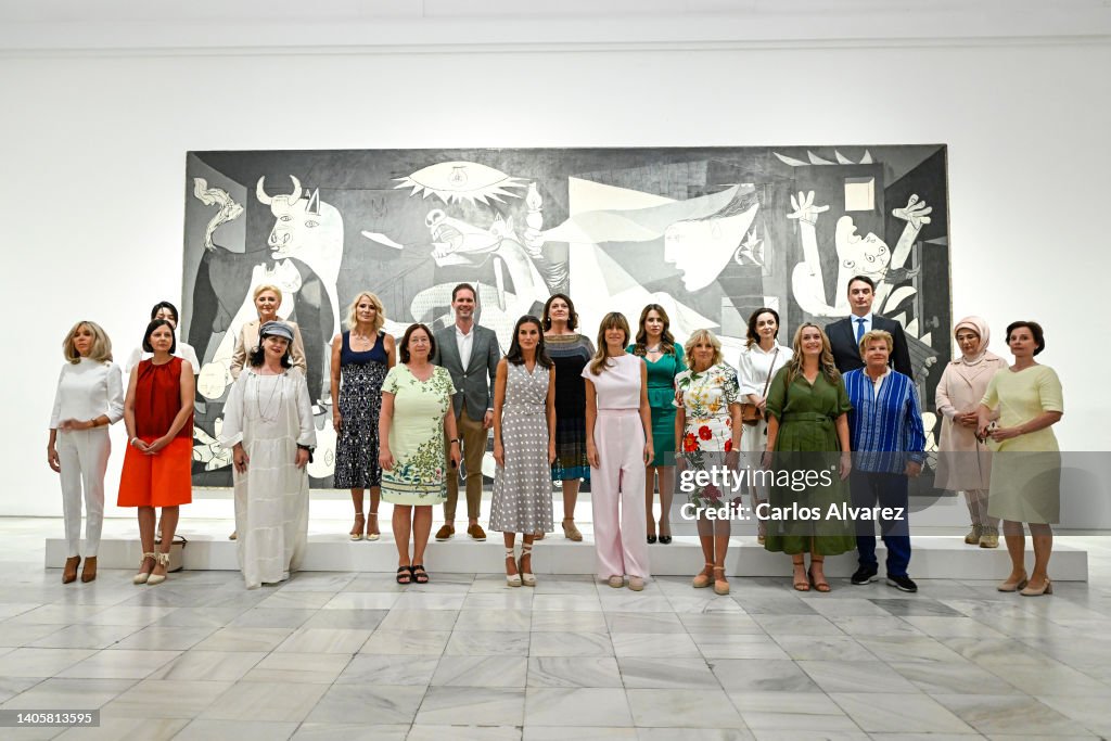 Queen Letizia Of Spain Hosts A Visit To The Reina Sofia Museum