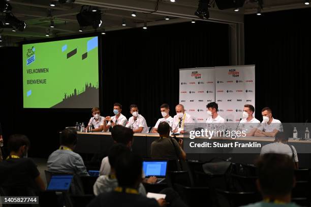 Vincent Lavenu of France General manager, Geoffrey Bouchard of France, Mickaël Cherel of France, Benoit Cosnefroy of France, Stan Dewulf of Belgium,...